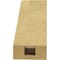 Ekena Millwork 3-inch W x 6-inch D x 6-inch H Westlake Rough Cedar Woodgrain TimberThane Knee Brace, Primed BRCUR03X06X06WTLRCPR - alternate 4